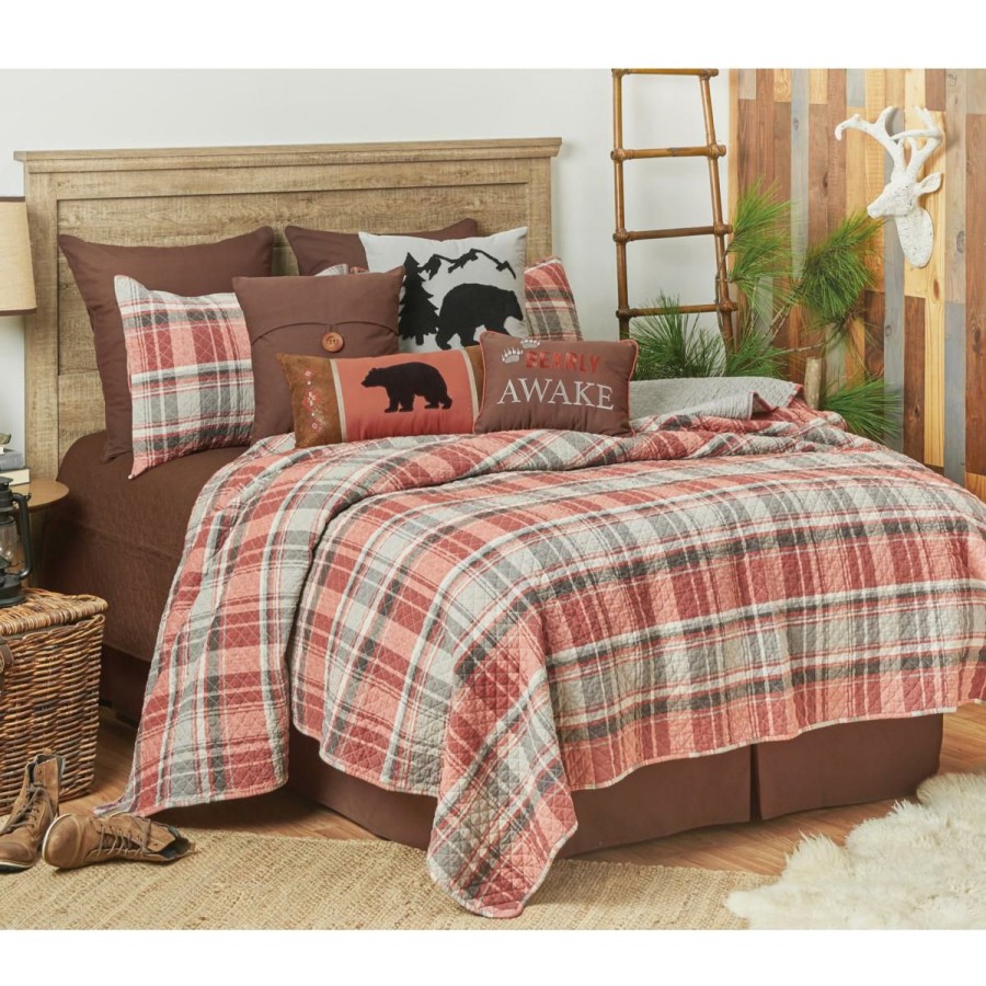 Quilts & Bedspreads * | Limit Offer C&F Home Saffron Plaid King 3-Piece Quilt Set