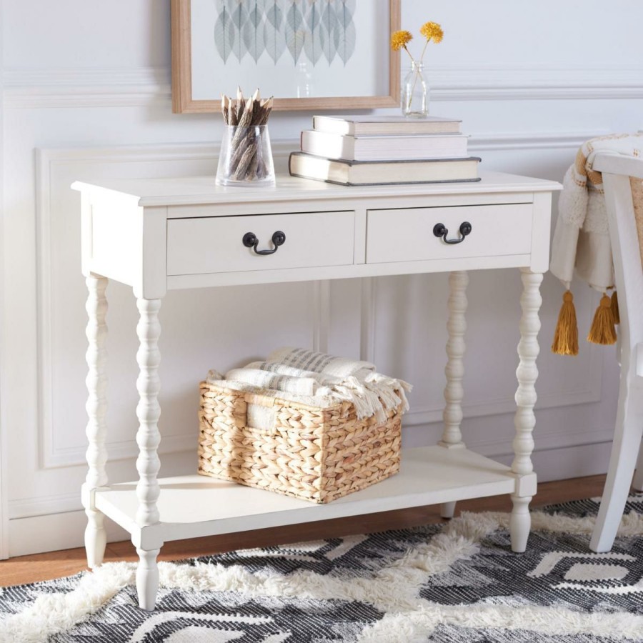 Furniture * | Safavieh Athena 2-Drawer Console Table Half Price