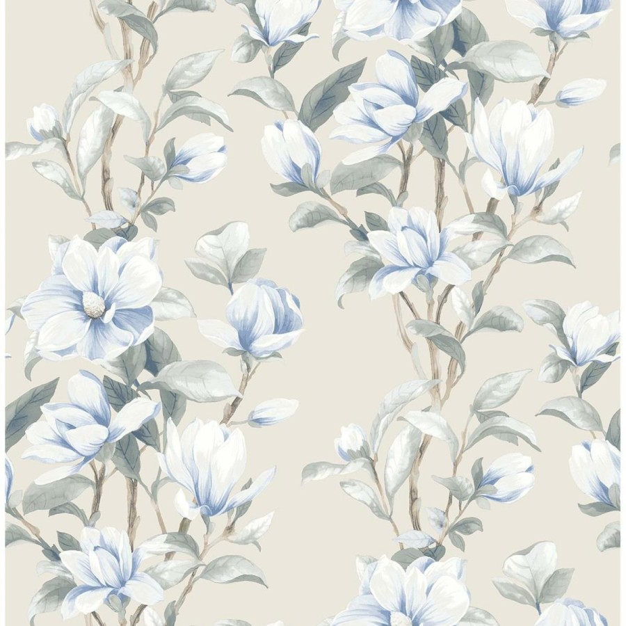 Wall Decor * | Cheap Nextwall Peel And Stick Wallpaper Magnolia Trail Floral