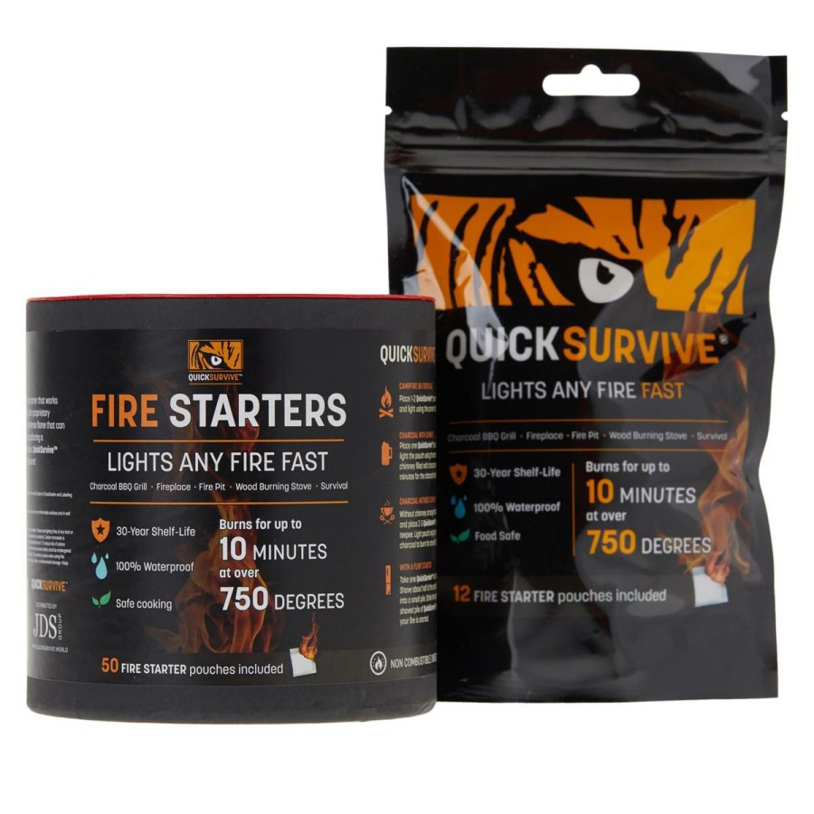 Home Improvement * | Quicksurvive Weatherproof Instant Fire Starters 62-Pack At Lower Price