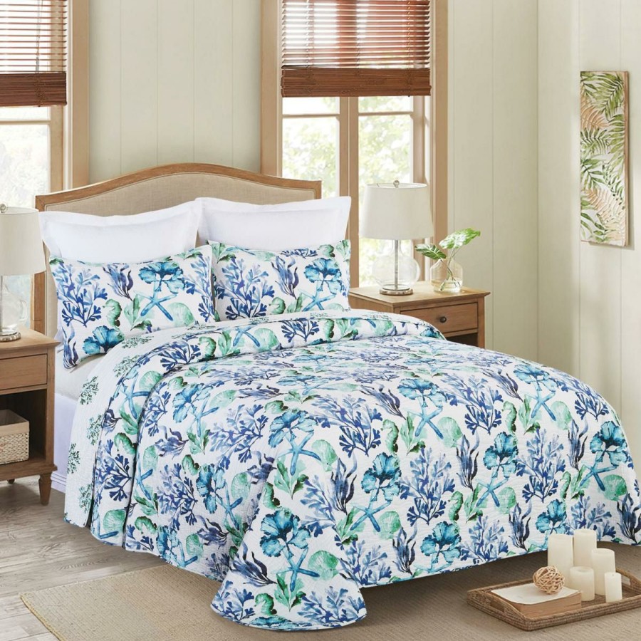 Quilts & Bedspreads * | Latest Fashion Bluewater Bay Twin Bedspread