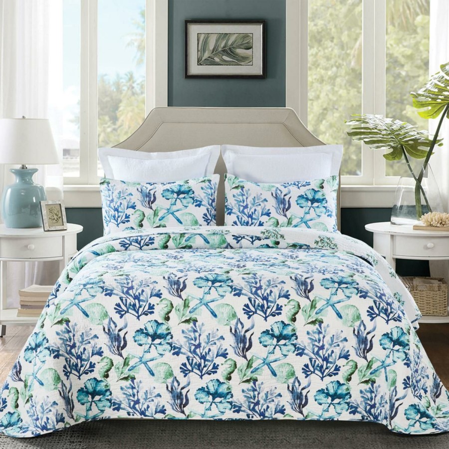 Quilts & Bedspreads * | Latest Fashion Bluewater Bay Twin Bedspread