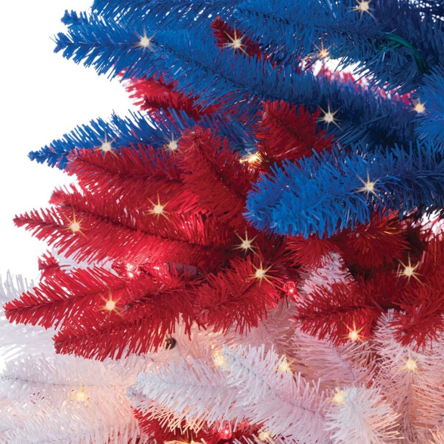 Holiday * | Quality Guarantee The Gerson Company 5'Patriotic American Tree In Red, White And Blue