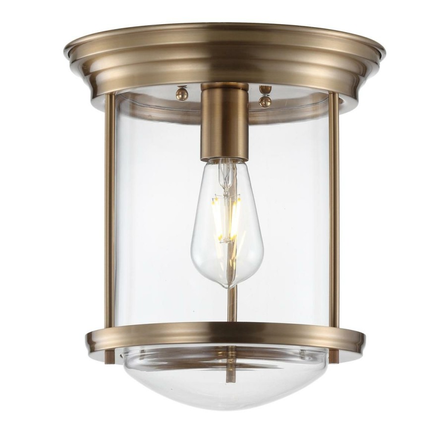 Ceiling Lighting * | Jonathan Y Savannah 10.25 Metal/Glass Led Flush Mount Light Fixture On Sale