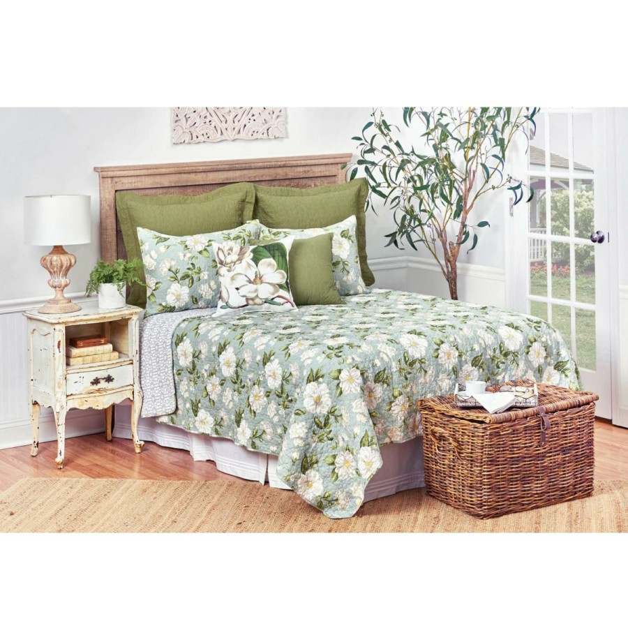 Quilts & Bedspreads * | Top Selling C&F Home Magnolia Garden Quilt Set King