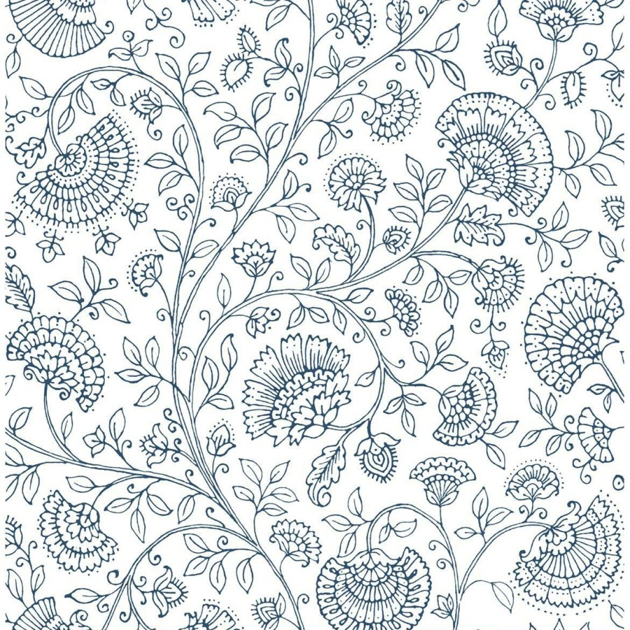 Wall Decor * | Glamor Model Nextwall Paisley Trail Peel And Stick Wallpaper