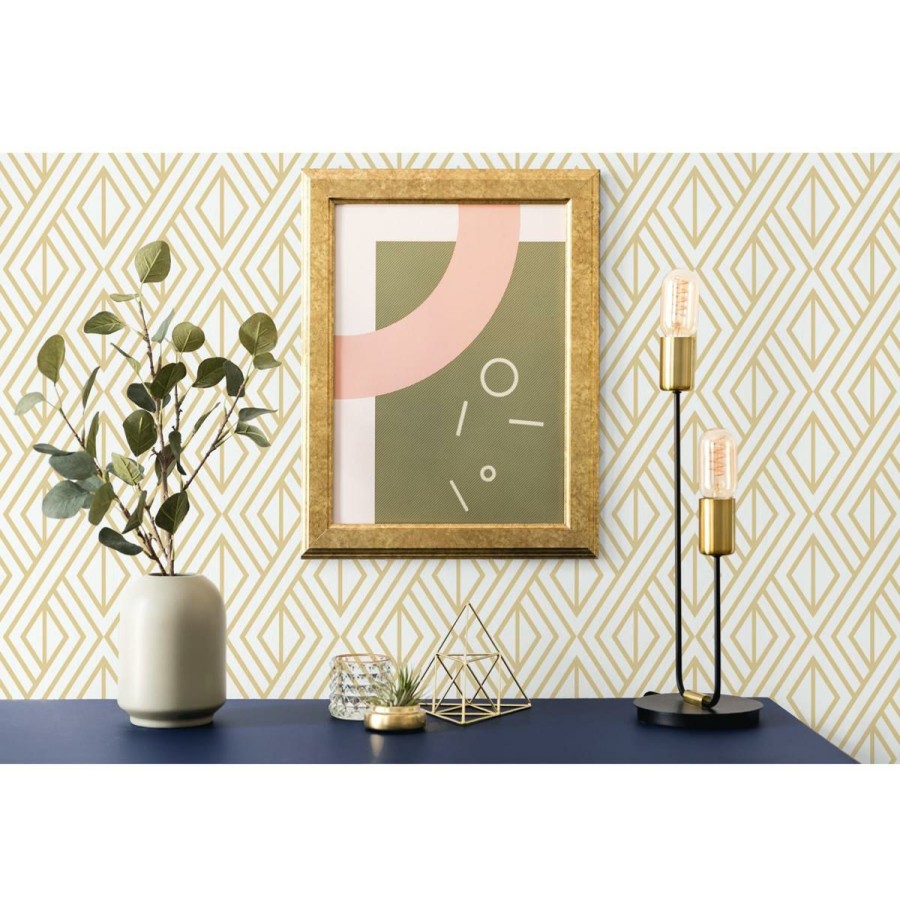 Wall Decor * | Reduced Price Nextwall Diamond Geometric Peel And Stick Wallpaper