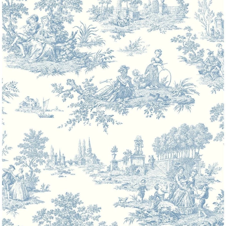 Wall Decor * | Cut Price Nextwall Peel And Stick Wallpaper Chateau Toile