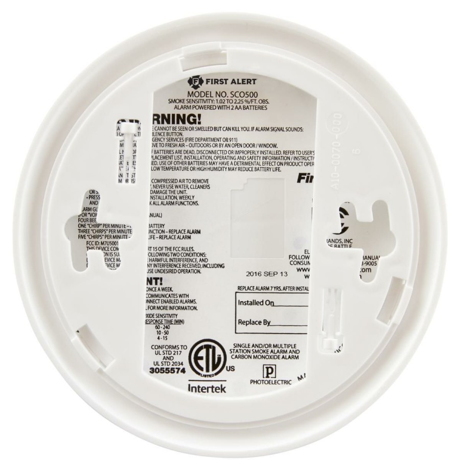 Home Improvement * | First Alert Sco501 Wireless Interconnected Combo Smoke And Co Alarm Exclusive Design