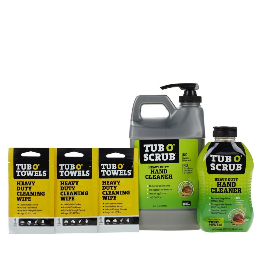 Home Improvement * | Tub O'Scrub Heavy Duty Waterless Hand Cleaning Kit Online