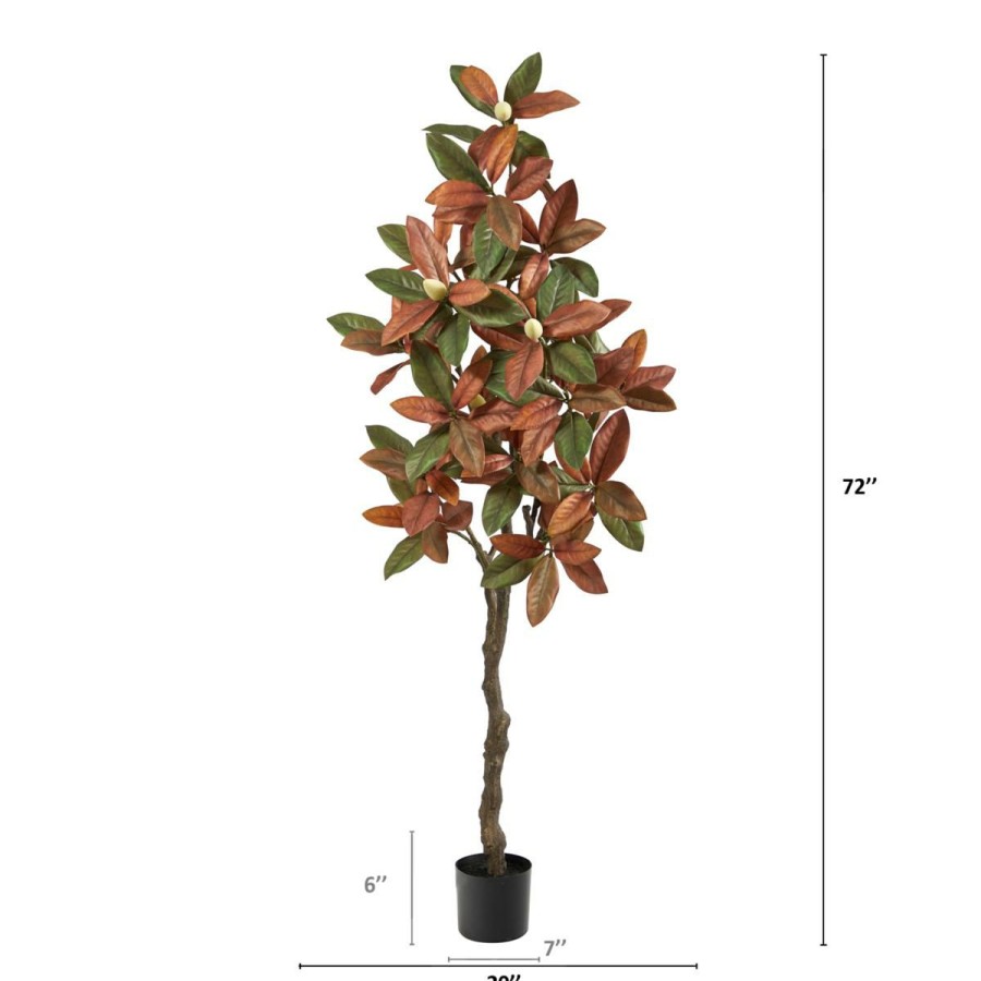 Holiday * | 6' Fall Magnolia Artificial Tree Superior Style