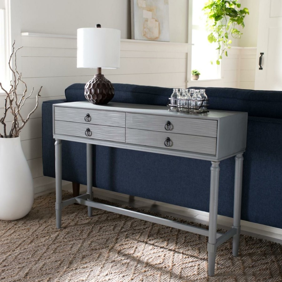 Furniture * | Safavieh Aliyah 4 Drawer Console Table Superior Style