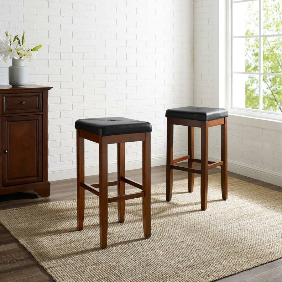 Furniture * | Quality Guarantee 29 Upholstered Square Stool