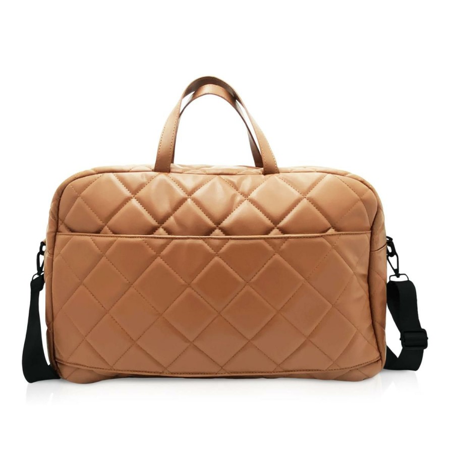 Luggage & Travel Accessories * | Gilda Paris Quilted Weekender Bag Top Selling