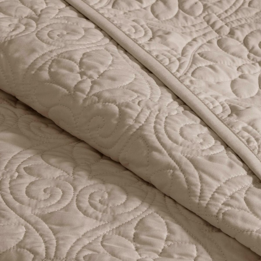 Quilts & Bedspreads * | Madison Park Quebec King/Cal King Quilted Coverlet Mini Set Khaki Typical Style