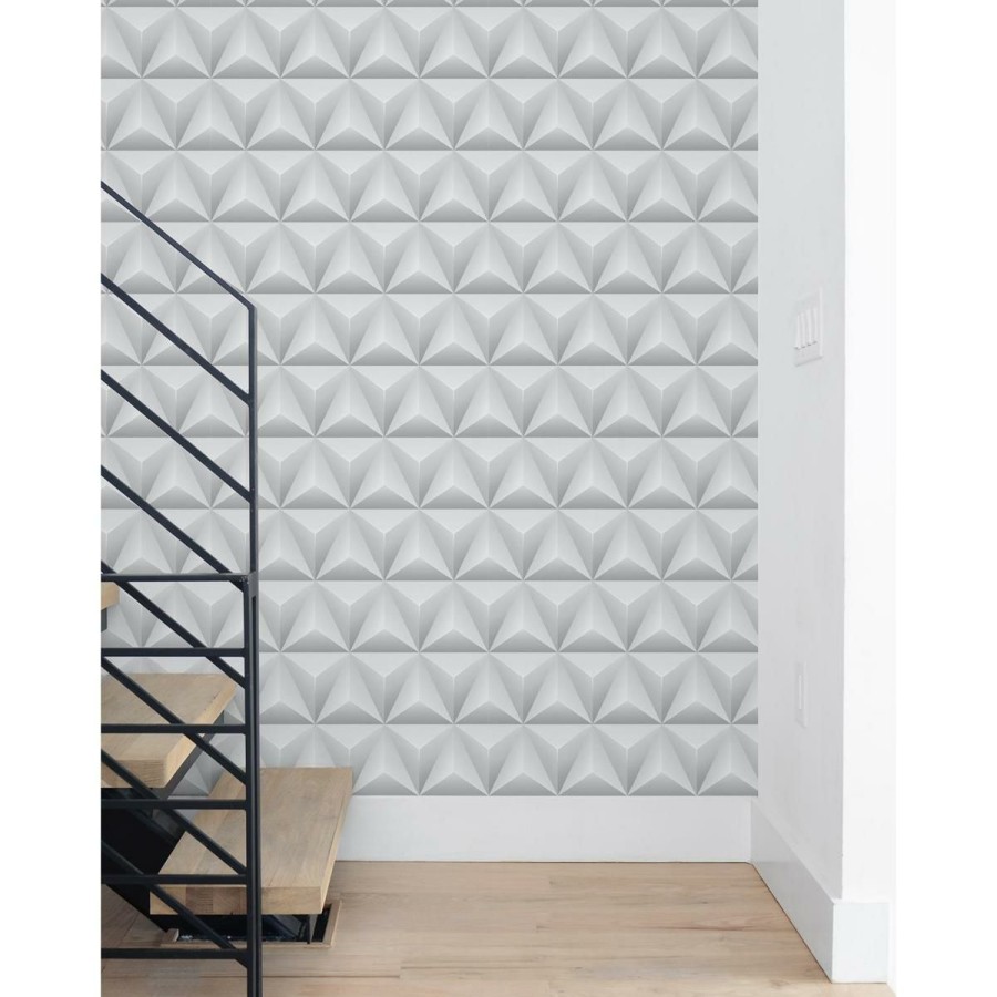 Wall Decor * | High Quality Nextwall Peel And Stick Wallpaper Triangle Origami