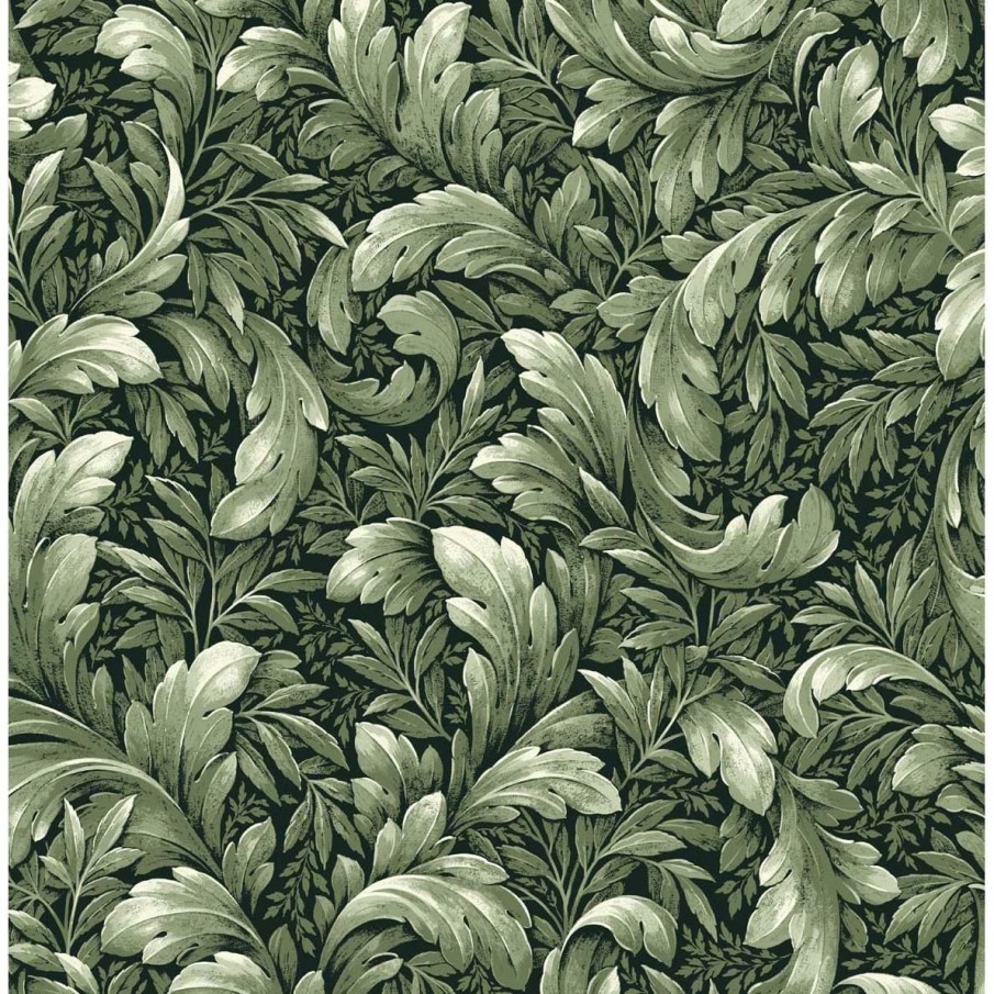 Wall Decor * | Glamor Model Nextwall Acanthus Trail Peel And Stick Wallpaper