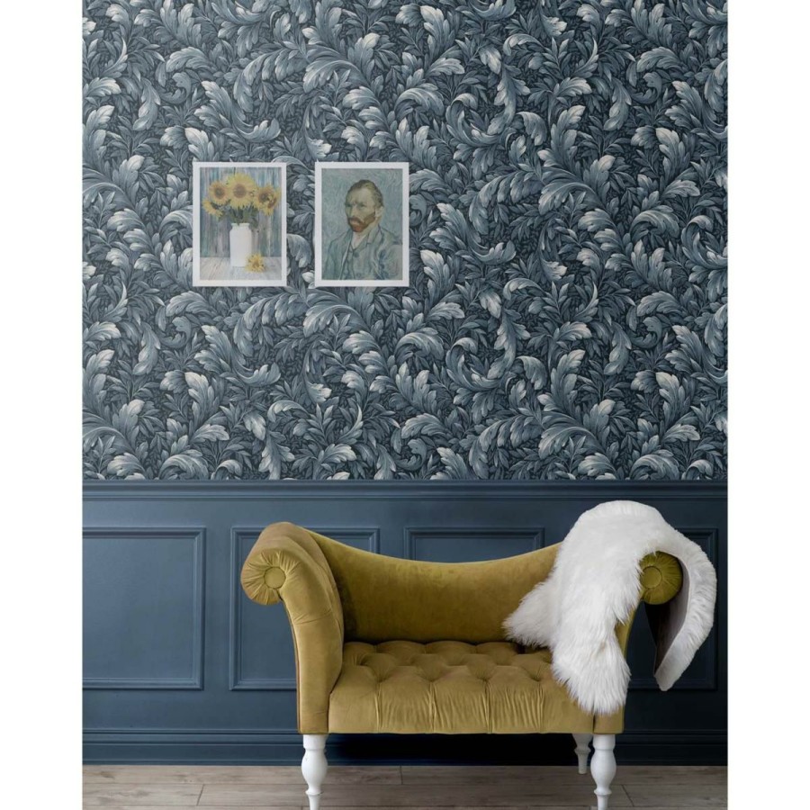 Wall Decor * | Glamor Model Nextwall Acanthus Trail Peel And Stick Wallpaper