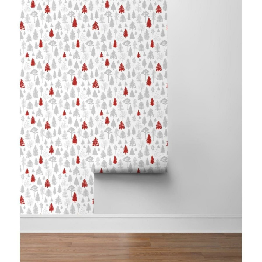 Wall Decor * | Cheap Nextwall Peel And Stick Wallpaper Winter Forest