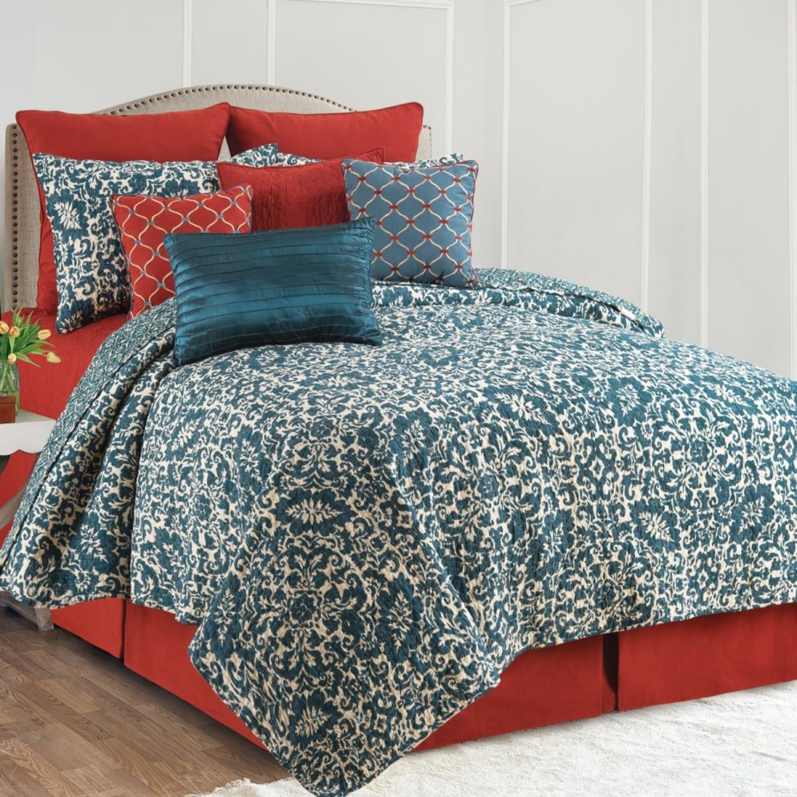 Quilts & Bedspreads * | Outlet Madison Adriatic Full/Queen Quilt Set