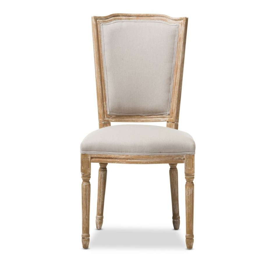 Furniture * | Cheap Cadencia French Cottage Upholstered Dining Chair