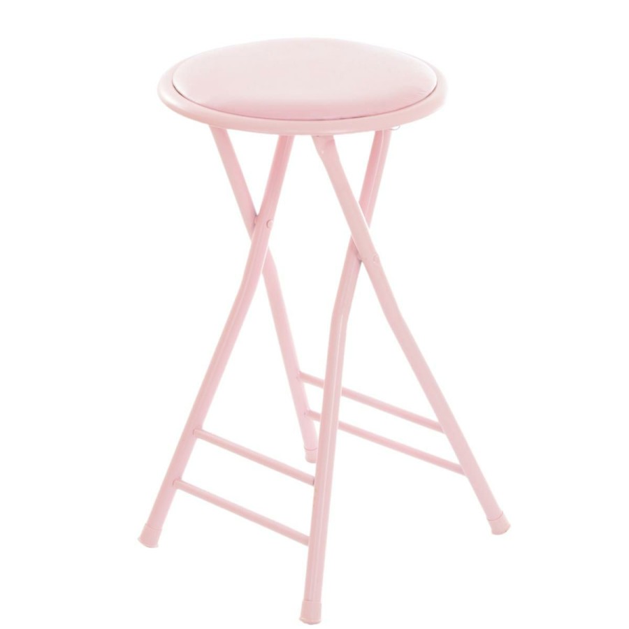 Furniture * | Lavish Home Cushioned Folding Stool At The Best Price