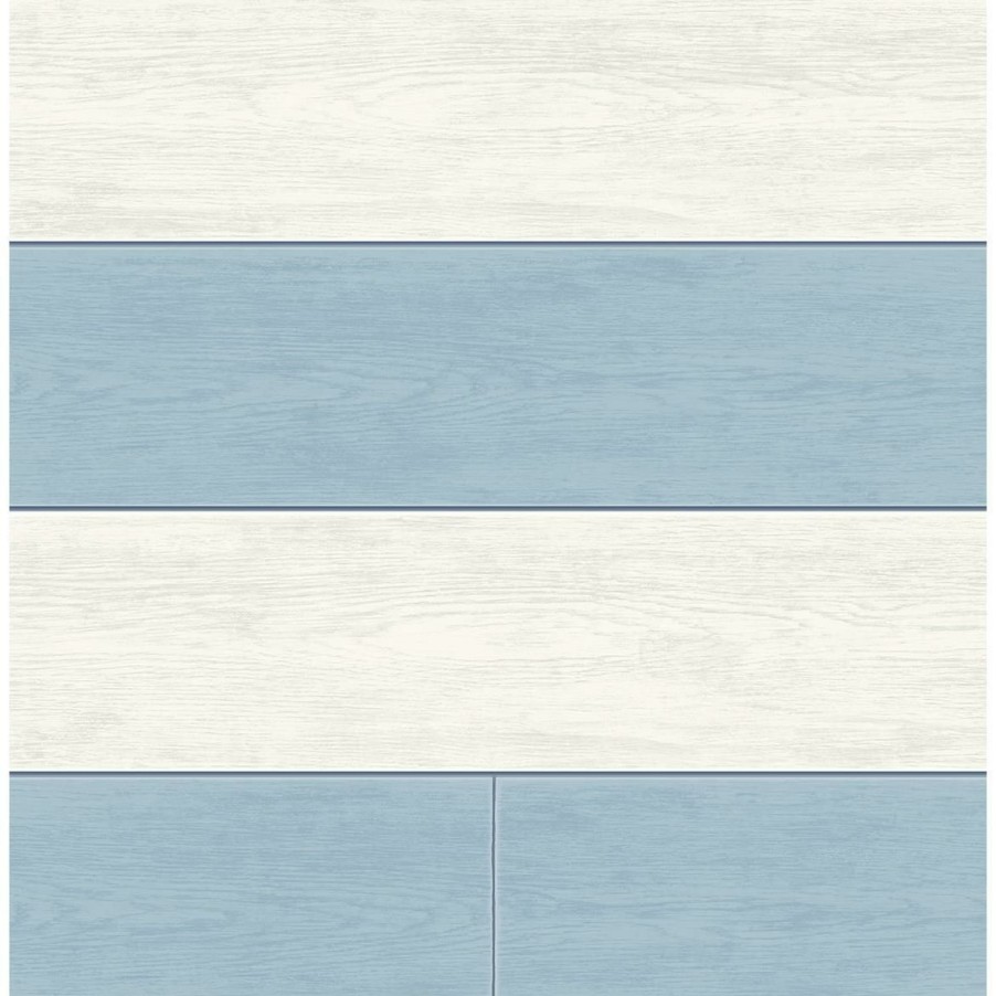 Wall Decor * | Affordable Price Nextwall Peel And Stick Wallpaper Two-Toned Shiplap