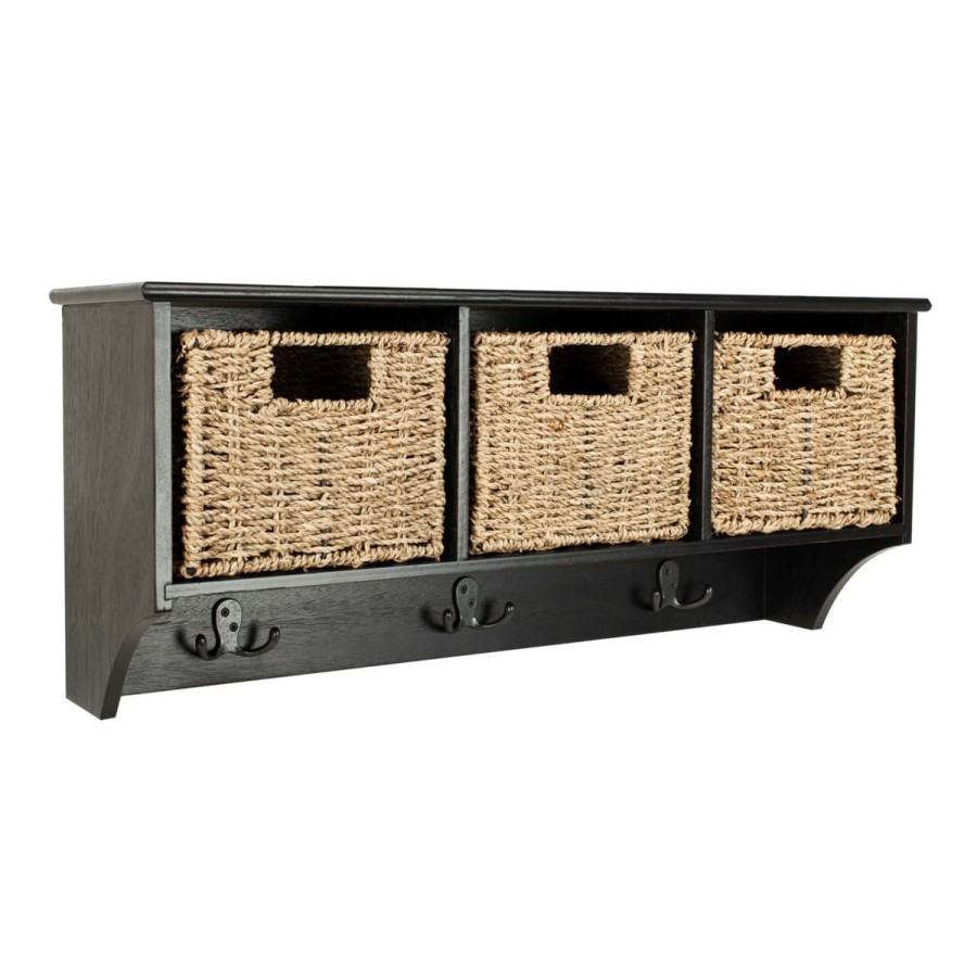 Wall Decor * | Quality Guarantee Safavieh Finley Hanging 3-Basket Wall Rack