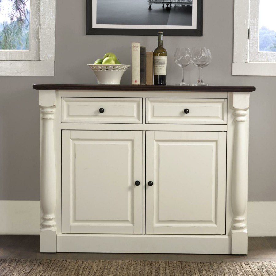 Furniture * | Affordable Price Crosley Furniture Shelby Buffet White