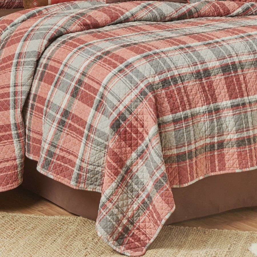 Quilts & Bedspreads * | Limit Offer C&F Home Saffron Plaid Twin 2-Piece Quilt Set