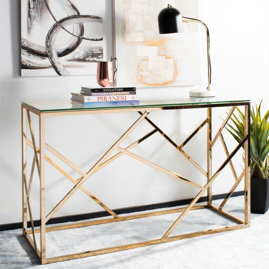 Furniture * | Safavieh Namiko Console Table Absolute Quality Clear