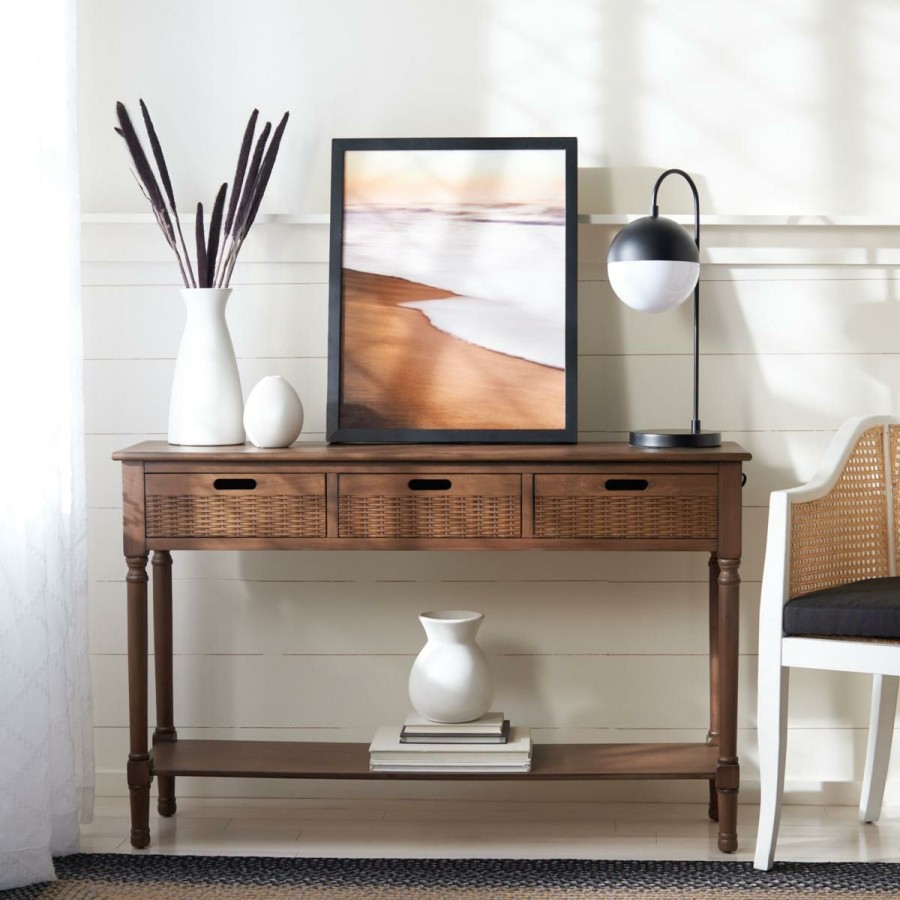 Furniture * | Safavieh Landers 3-Drawer Console Table With Discount