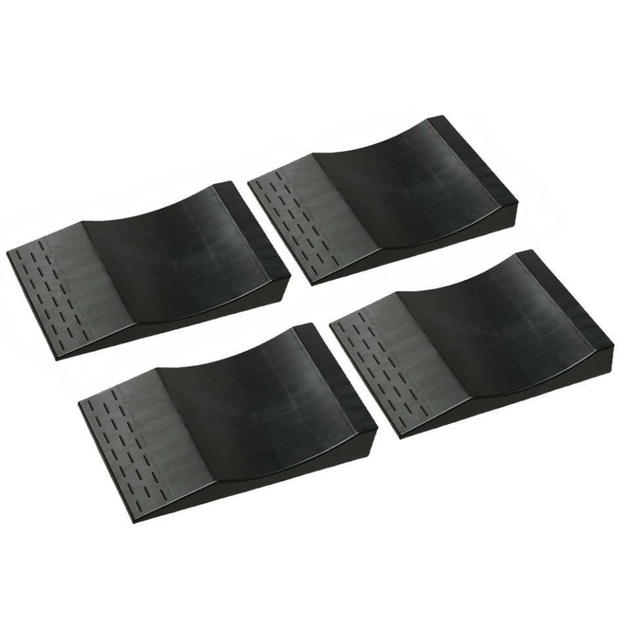 Home Improvement * | Maxsa Innovations Park Right Flat Free Tire Ramps Black Original Model