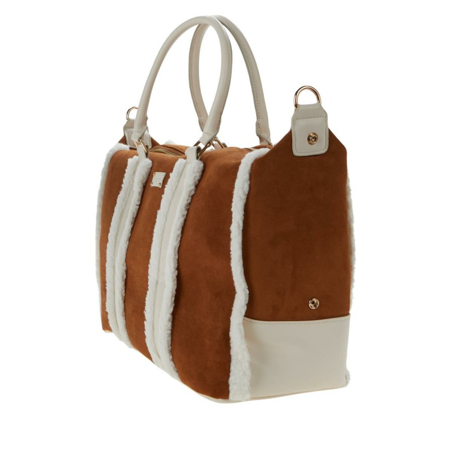 Luggage & Travel Accessories * | Bearpaw Faux Shearling Weekender Typical Style