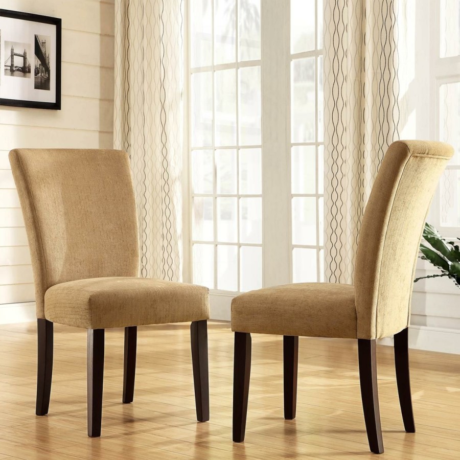 Furniture * | Home Origin Smoky Pearl Chenille Dining Chairs Set Of 2 At Unbeatable Price