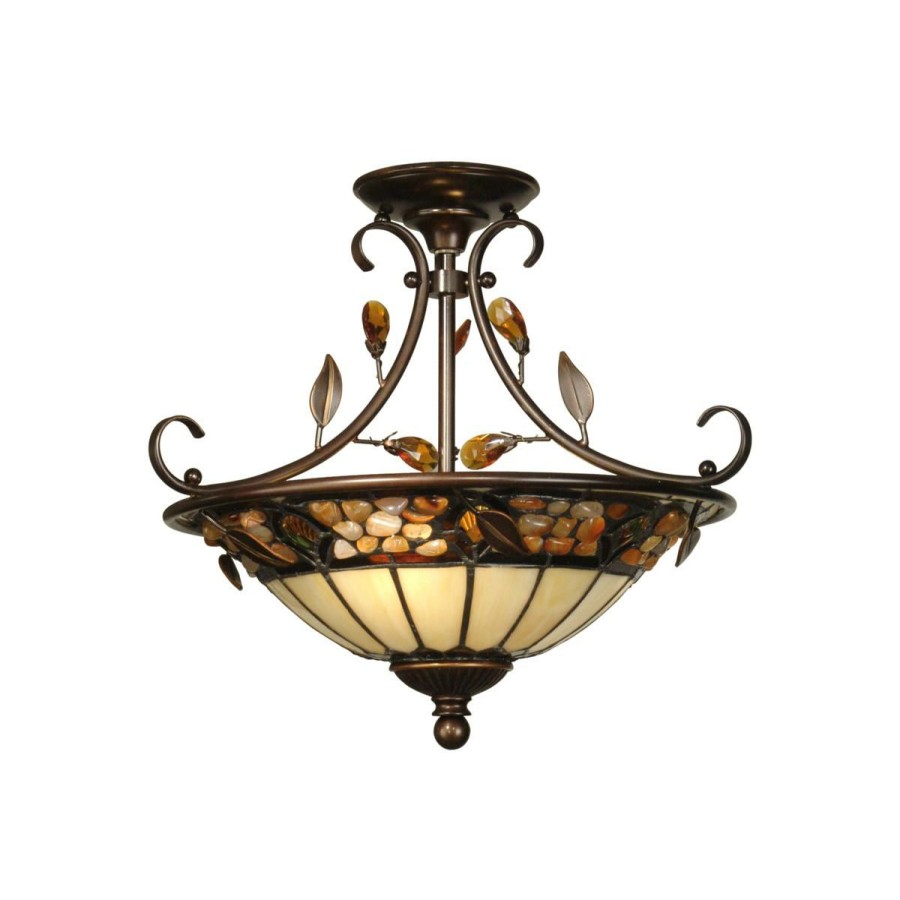 Ceiling Lighting * | Pebblestone Flush Mount Fixture Online Discount