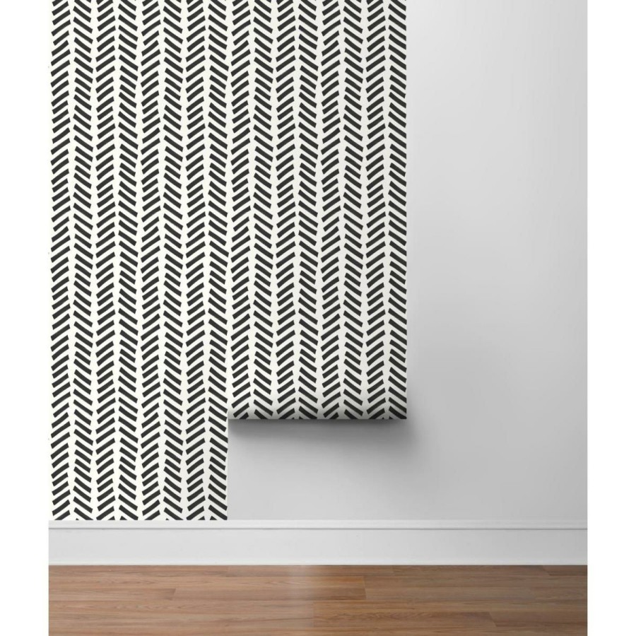 Wall Decor * | Reduction In Price Nextwall Mod Chevron Peel And Stick Wallpaper