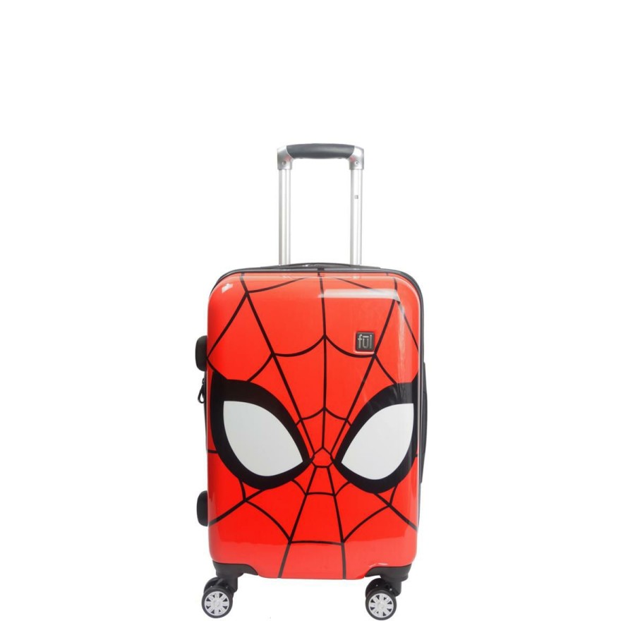 Luggage & Travel Accessories * | Ful Marvel Spiderman Big Face 21 Hard-Sided Carry On Excellent Quality