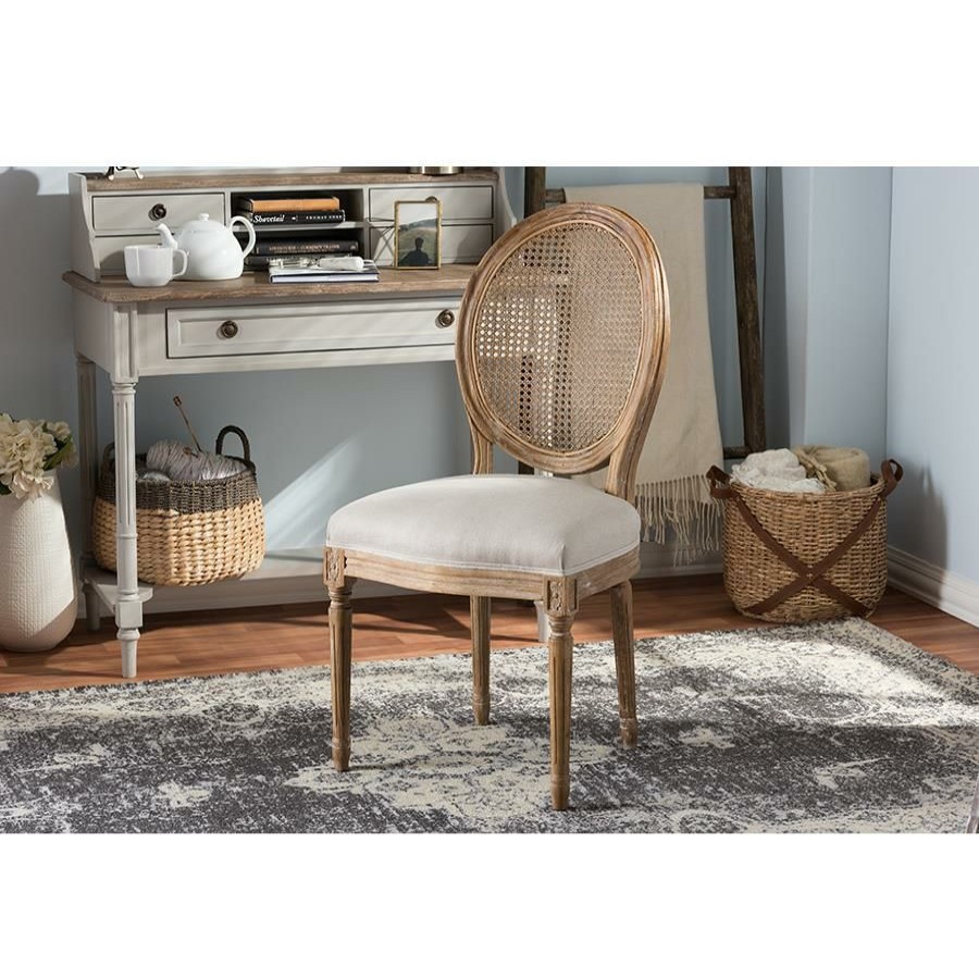 Furniture * | Adelia French Cottage Upholstered Dining Chair Less Expensive