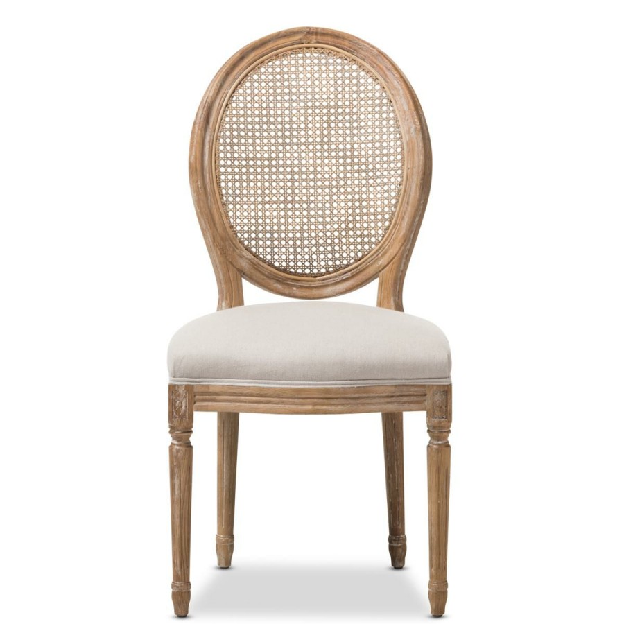 Furniture * | Adelia French Cottage Upholstered Dining Chair Less Expensive