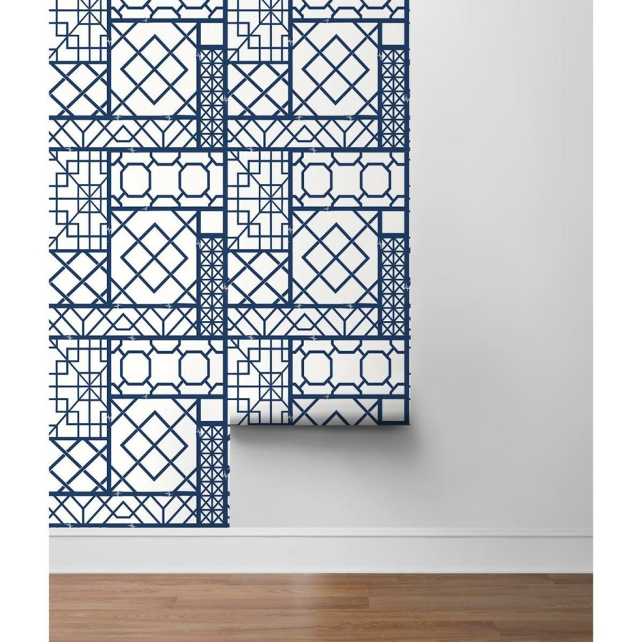 Wall Decor * | Sale Merchandise Nextwall Peel And Stick Wallpaper Garden Trellis