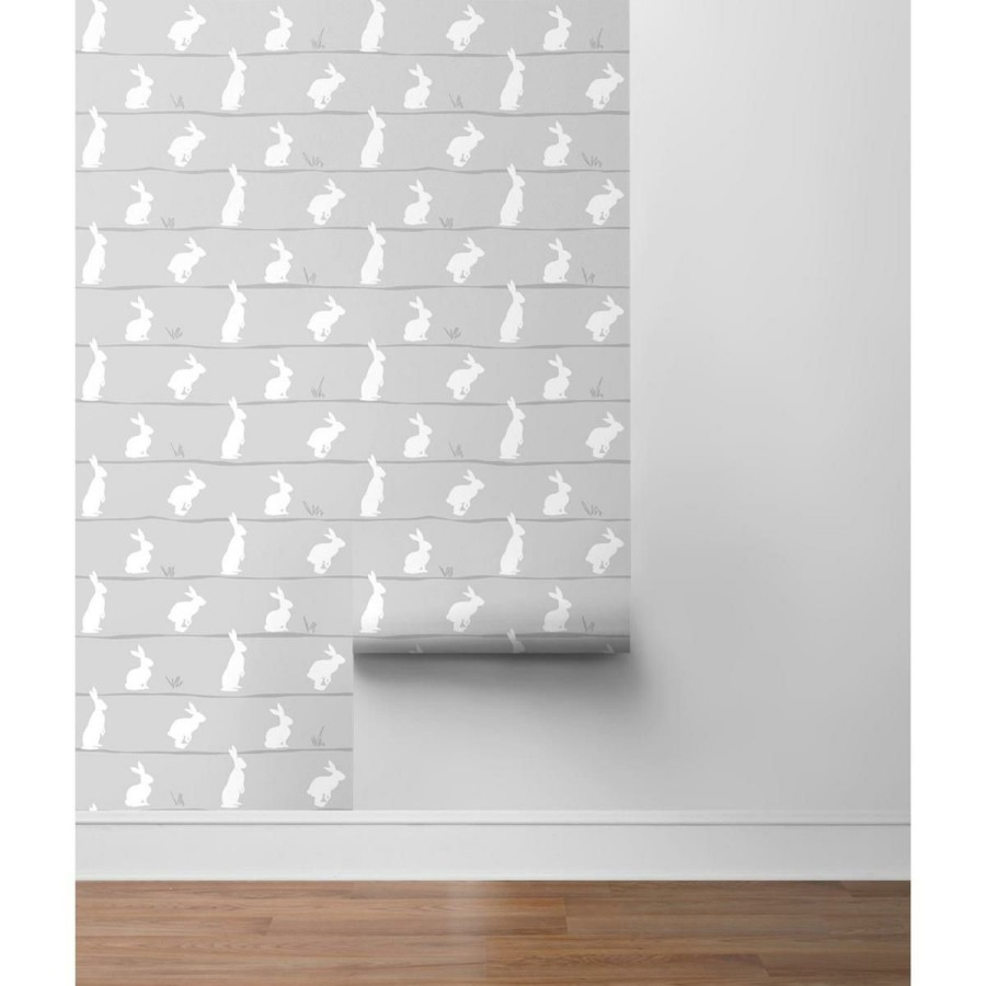 Wall Decor * | The Latest Fashion Nextwall Peel And Stick Wallpaper Bunny Trail