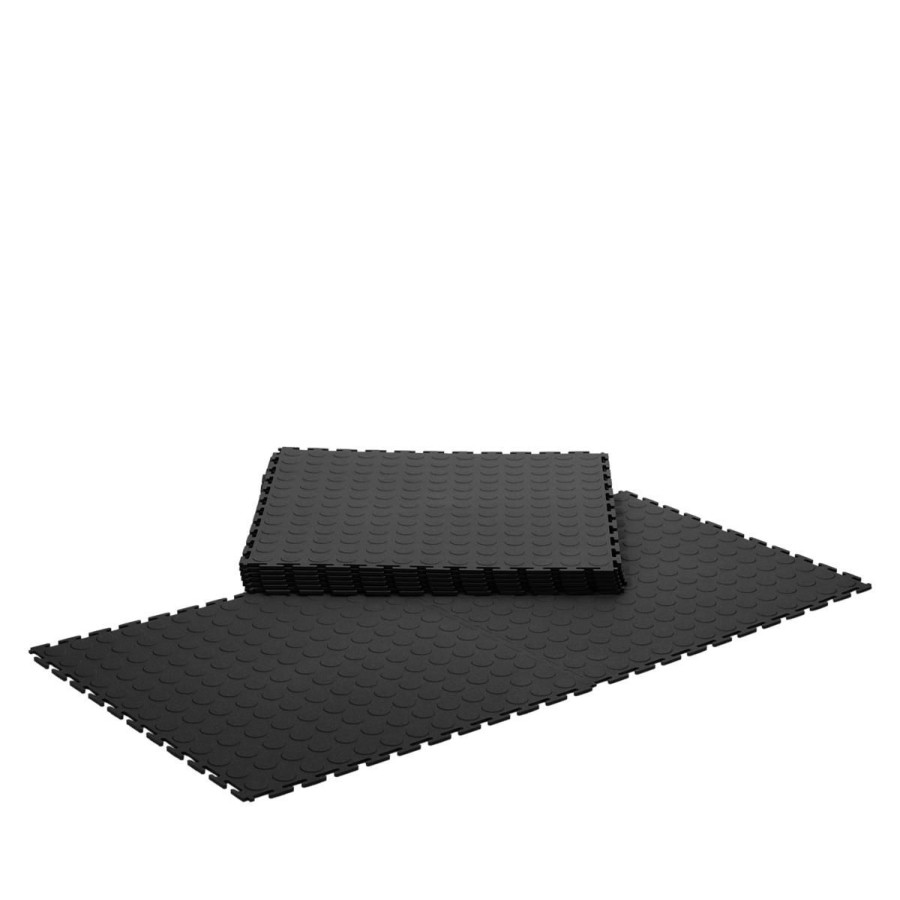 Home Improvement * | Versatex Coin-Top Texture Modular Floor Tiles 8-Pack At Lower Price