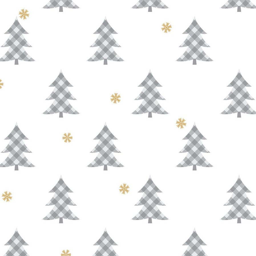 Wall Decor * | Uced Price Nextwall Peel And Stick Wallpaper Plaid Pines