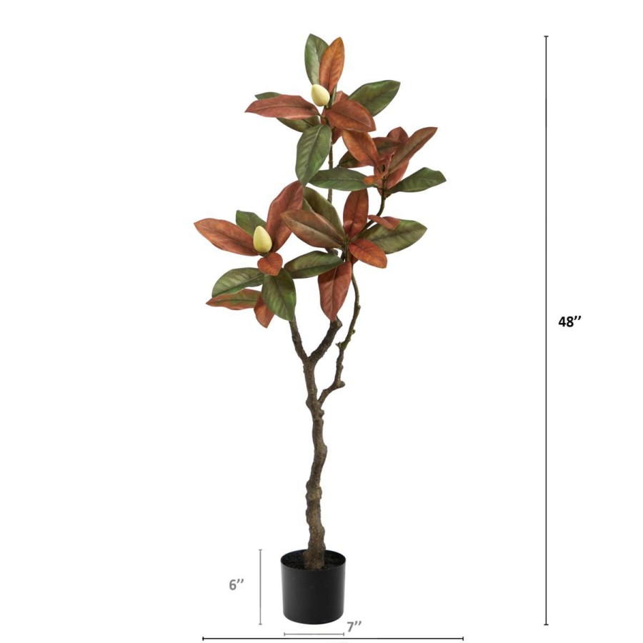 Holiday * | 4' Fall Magnolia Artificial Tree Online Discount