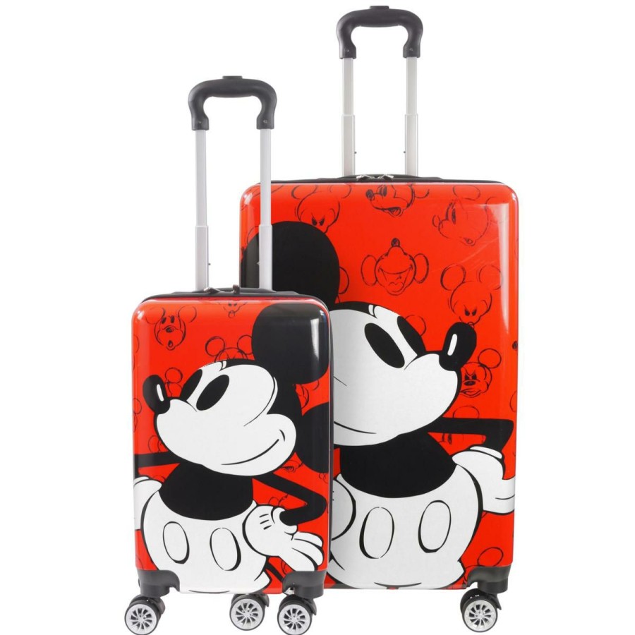 Luggage & Travel Accessories * | Ful Disney Mickey Mouse Adventure Awaits 2-Piece Family Luggage Set With Discount