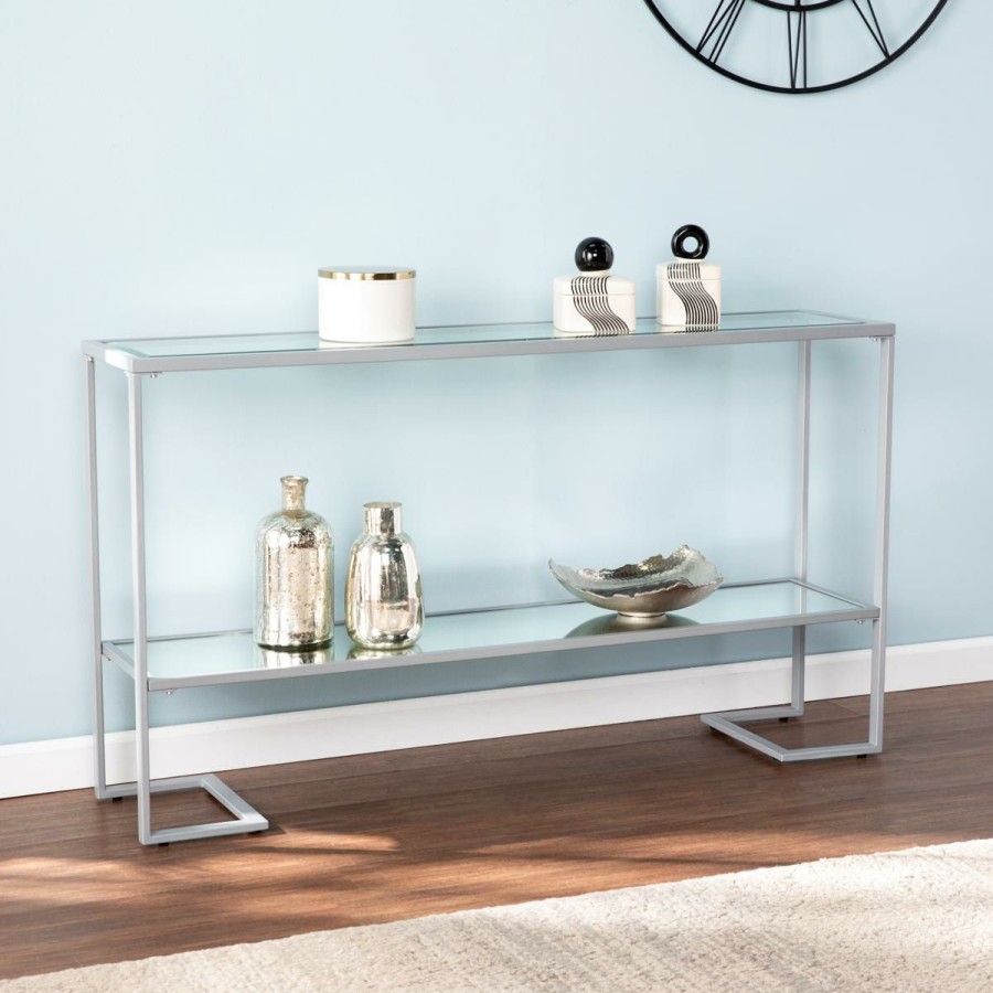 Furniture * | High Quality Southern Enterprises Malston Narrow Metal Console