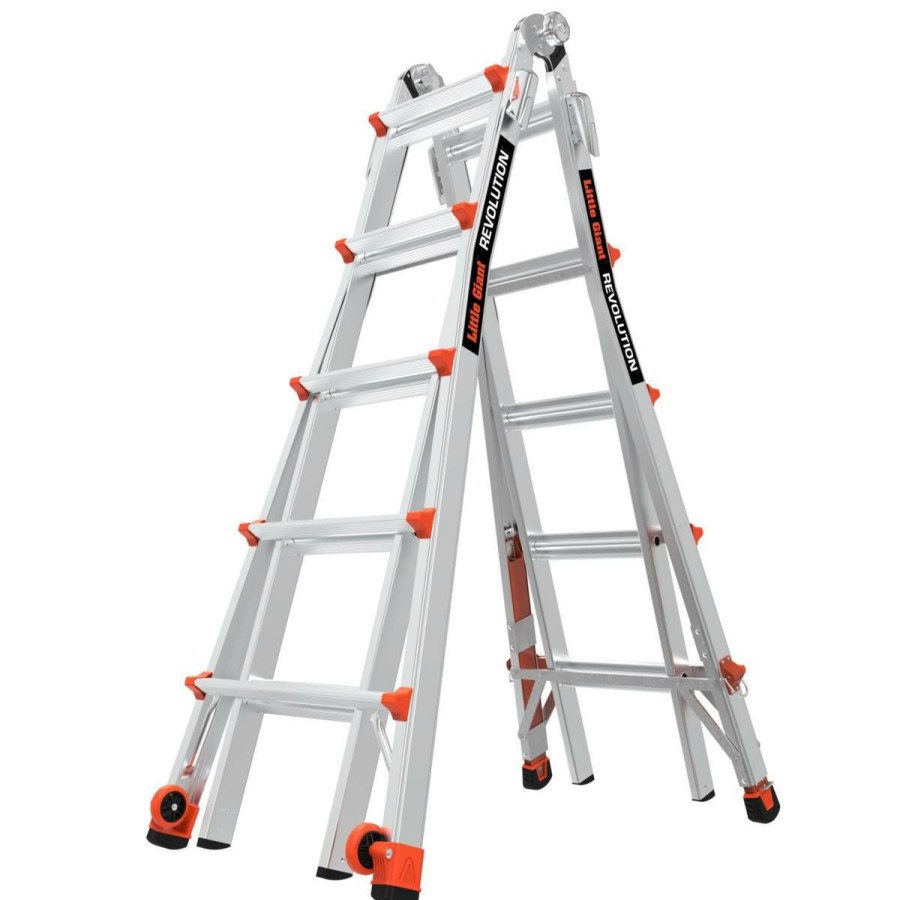 Home Improvement * | Little Giant Revolution M22 Ladder With Ratchets Good Quality