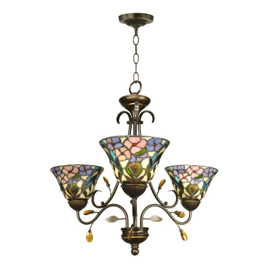 Ceiling Lighting * | Crystal Peony 3-Light Fixture At The Best Price