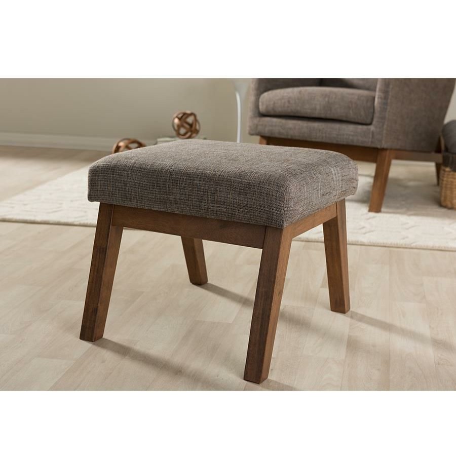 Furniture * | Reduced Price Aberdeen Upholstered Ottoman